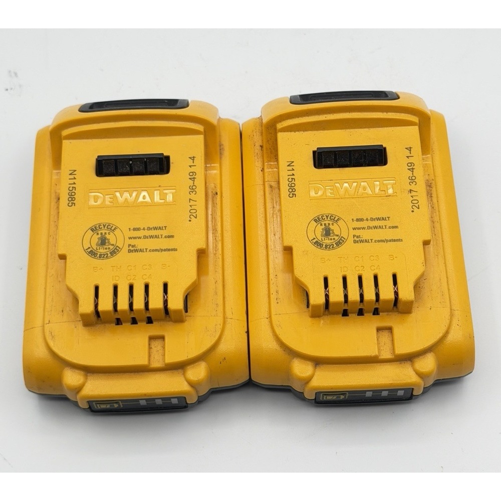 2pk DEWALT XR 20v Max Lithium Ion Battery DCB203 Battery 2.0AMP Tested Working